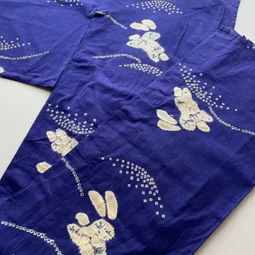 유카타 토끼 짜기 야마구치 코야코 화장 긴 유카타 상품 이미지 1