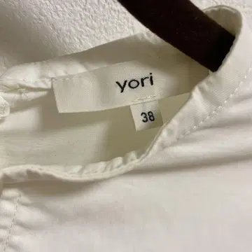 yori 비대칭 옷깃 화이트 셔츠 38 상품 이미지 2