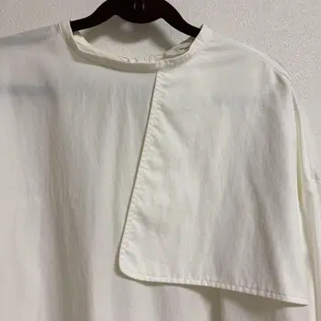 yori 비대칭 옷깃 화이트 셔츠 38 상품 이미지 3