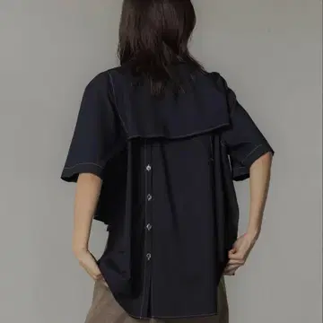 PUBLIC TOKYO 드라이 트로 프론트 지퍼 셔츠 상품 이미지 2